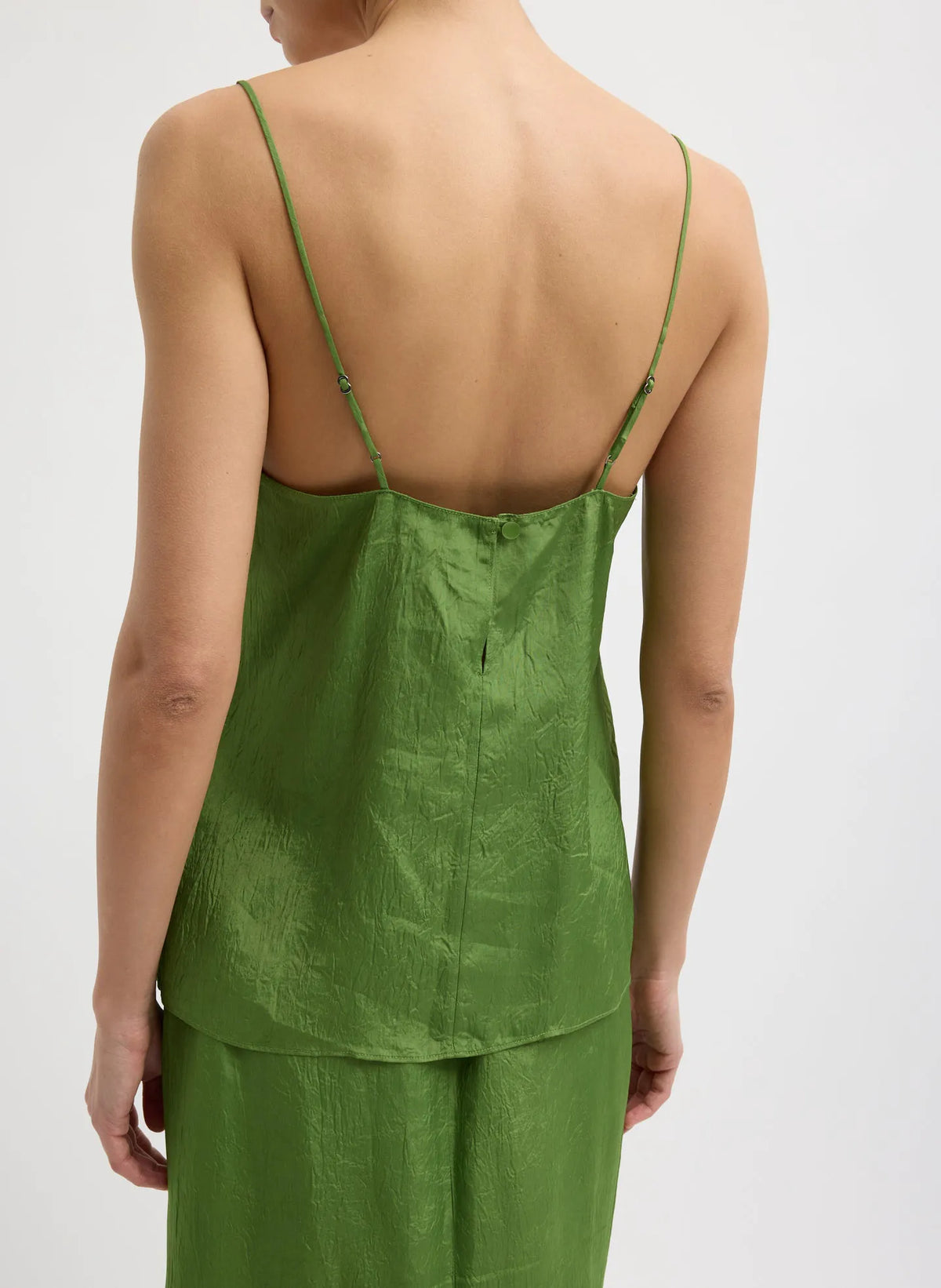 Summer Acetate Crinkle Cami