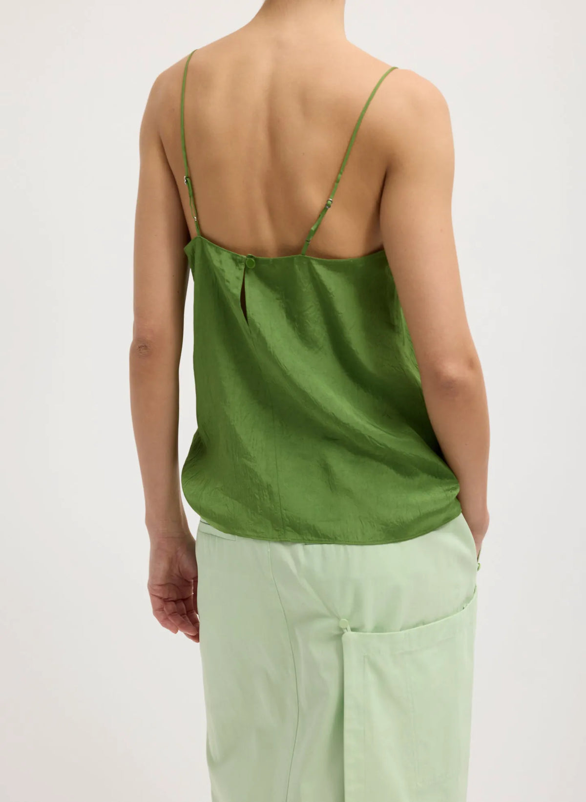 Summer Acetate Crinkle Cami