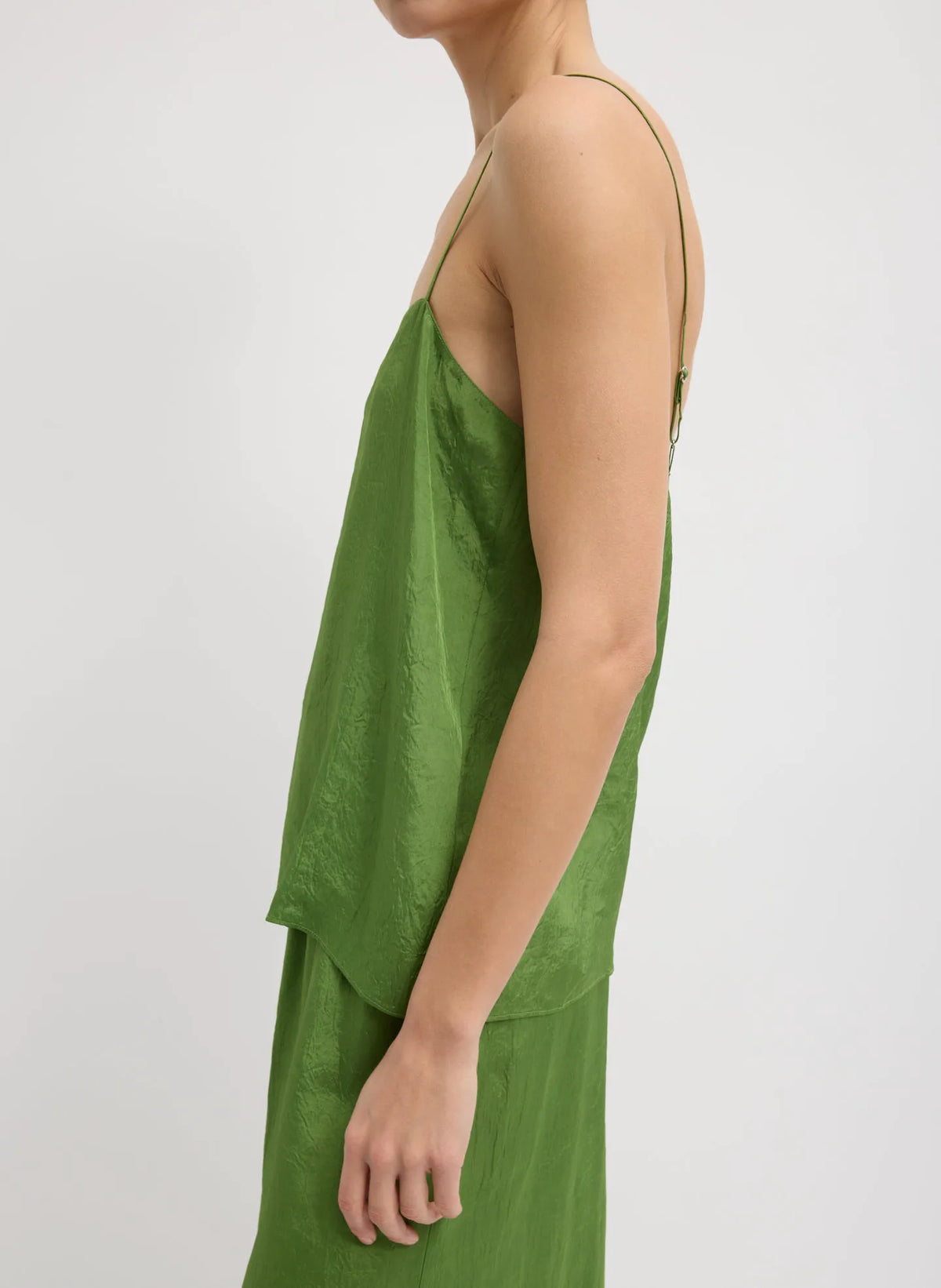 Summer Acetate Crinkle Cami