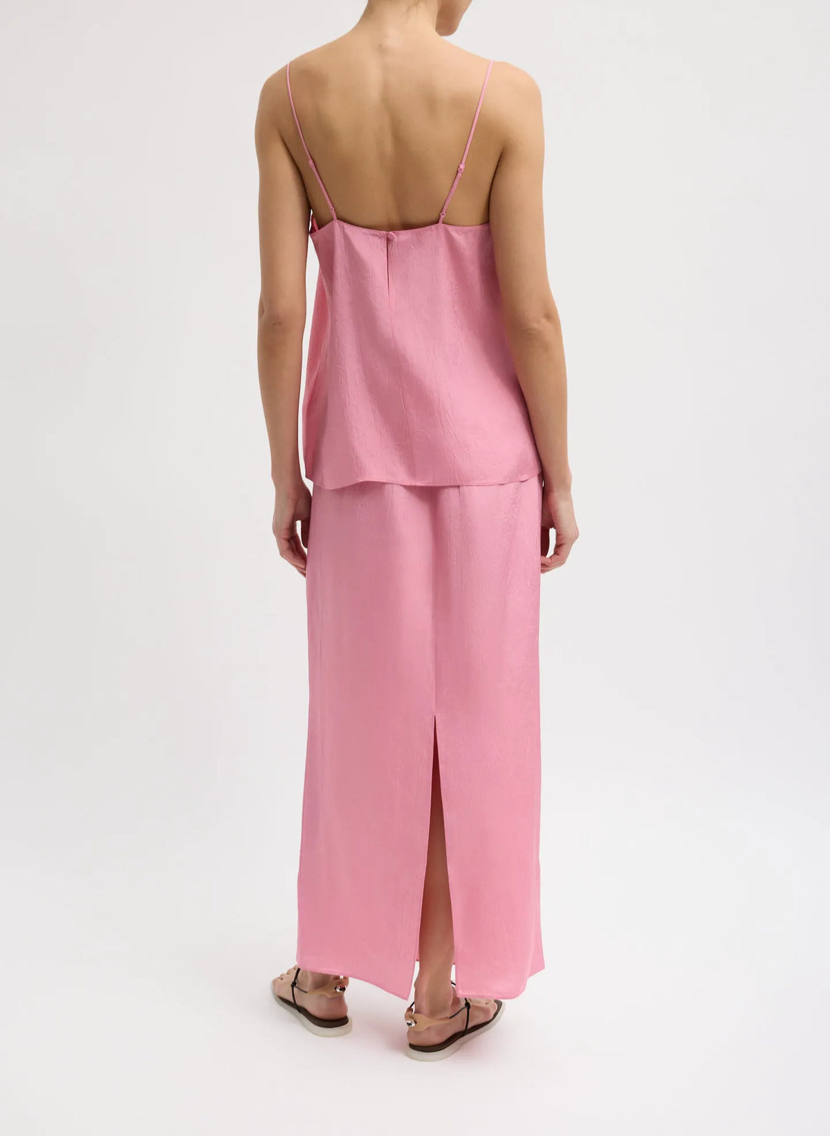 Summer Acetate Crinkle Cami