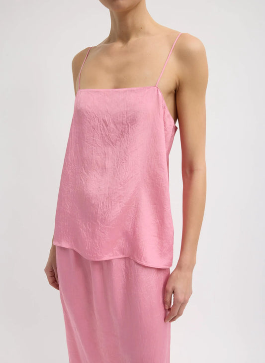 Summer Acetate Crinkle Cami