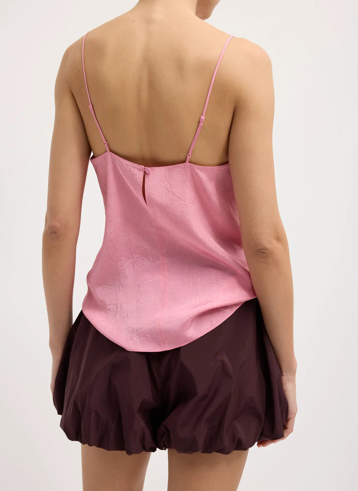 Summer Acetate Crinkle Cami