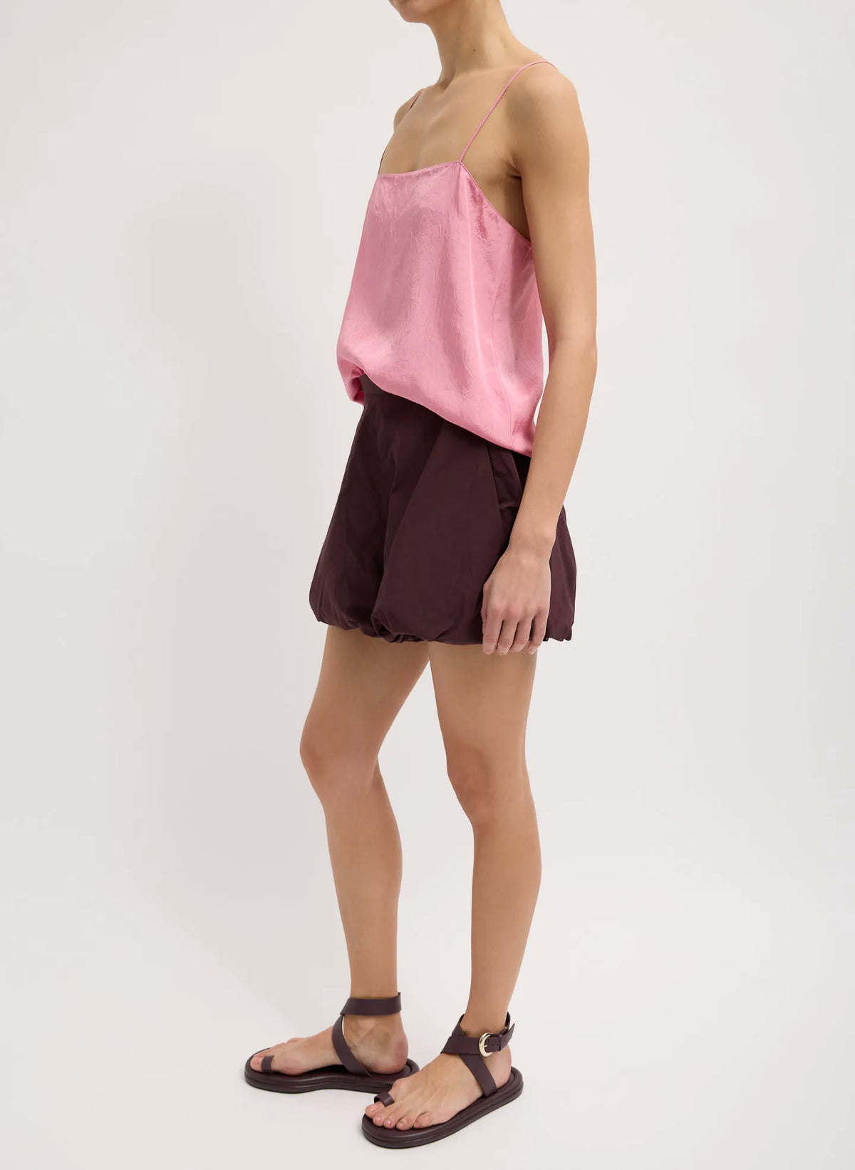 Summer Acetate Crinkle Cami