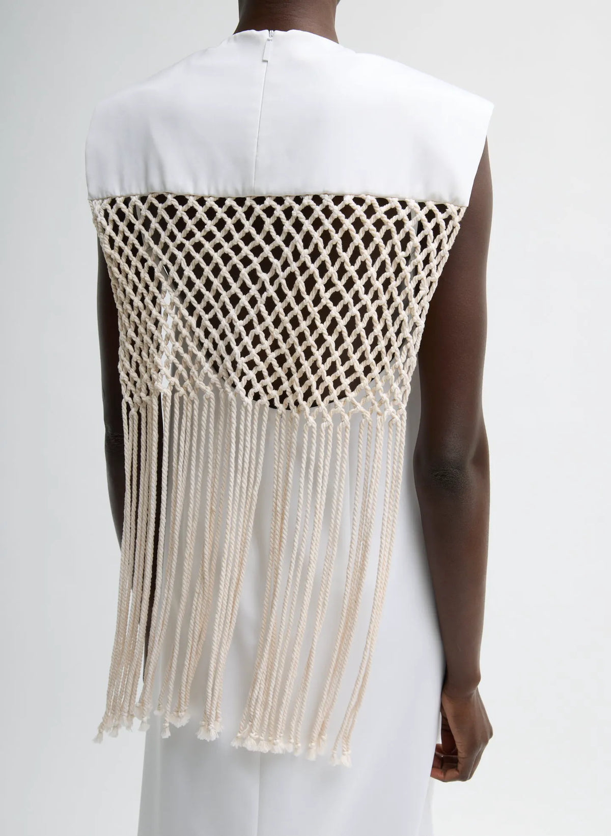 Stretch Silk Nylon Macrame Dress