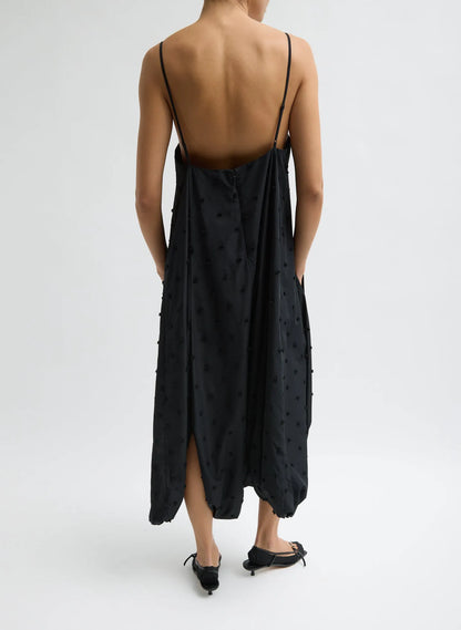Tech Swiss Dot Square Neck Cami Dress