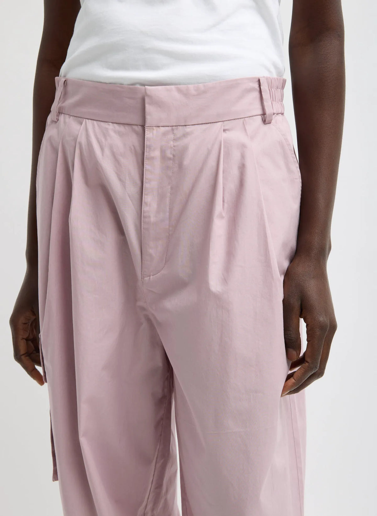 Vintage Cotton Wide Leg Pull On Cargo Pant