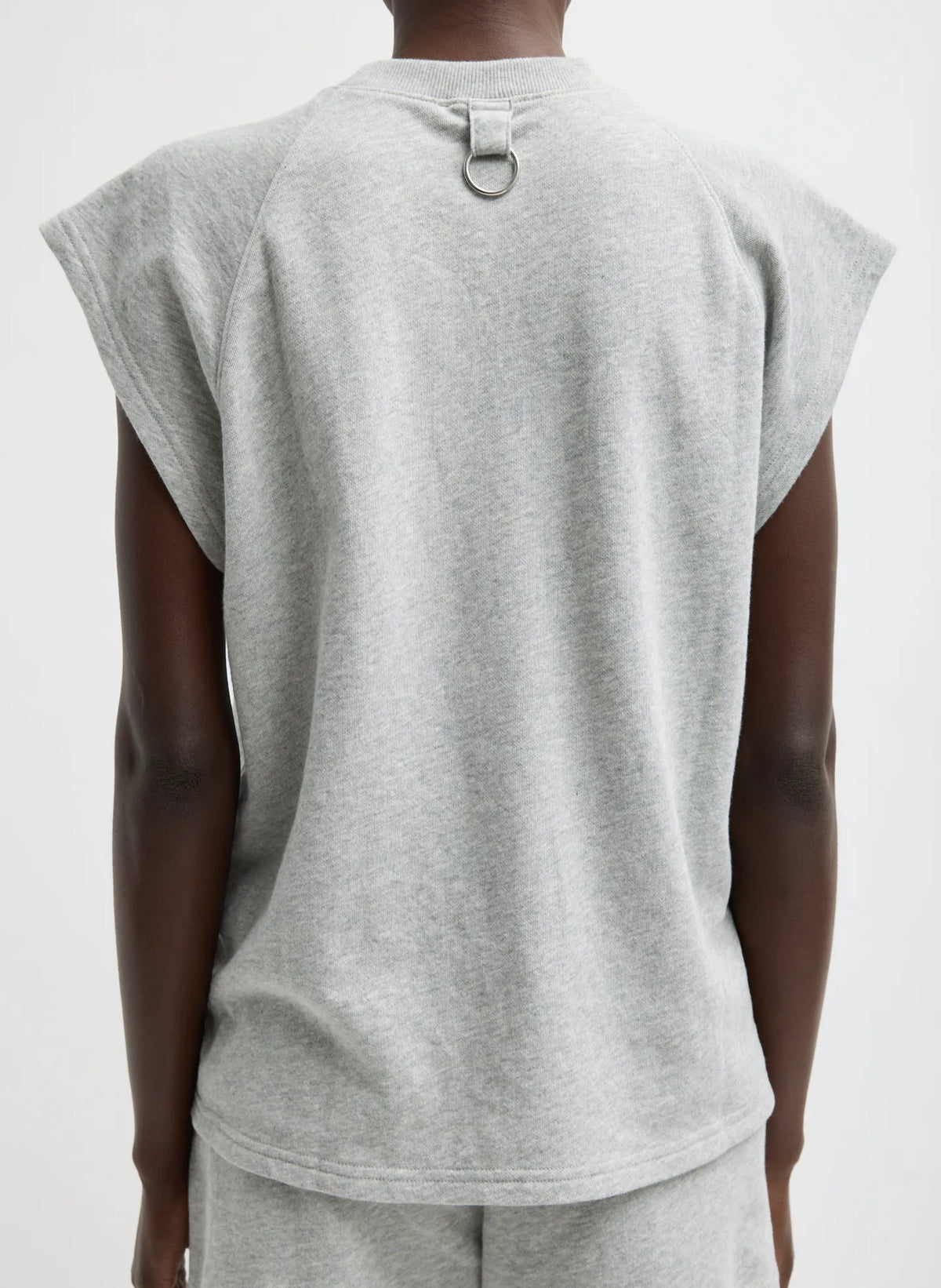 Light Weight Sweatshirting Sleeveless Easy Top