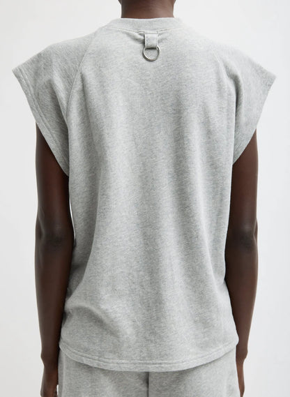 Light Weight Sweatshirting Sleeveless Easy Top