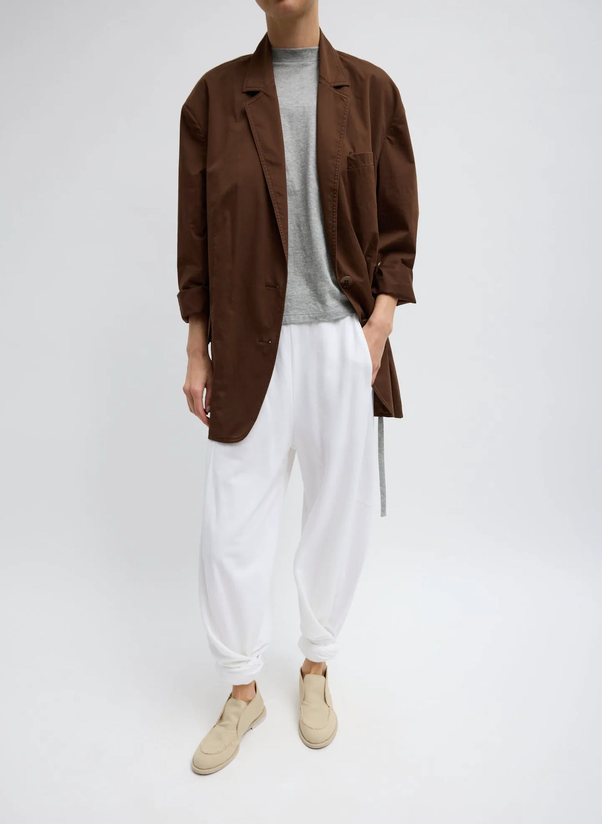 Garment Dyed Silky Cotton Liam Blazer