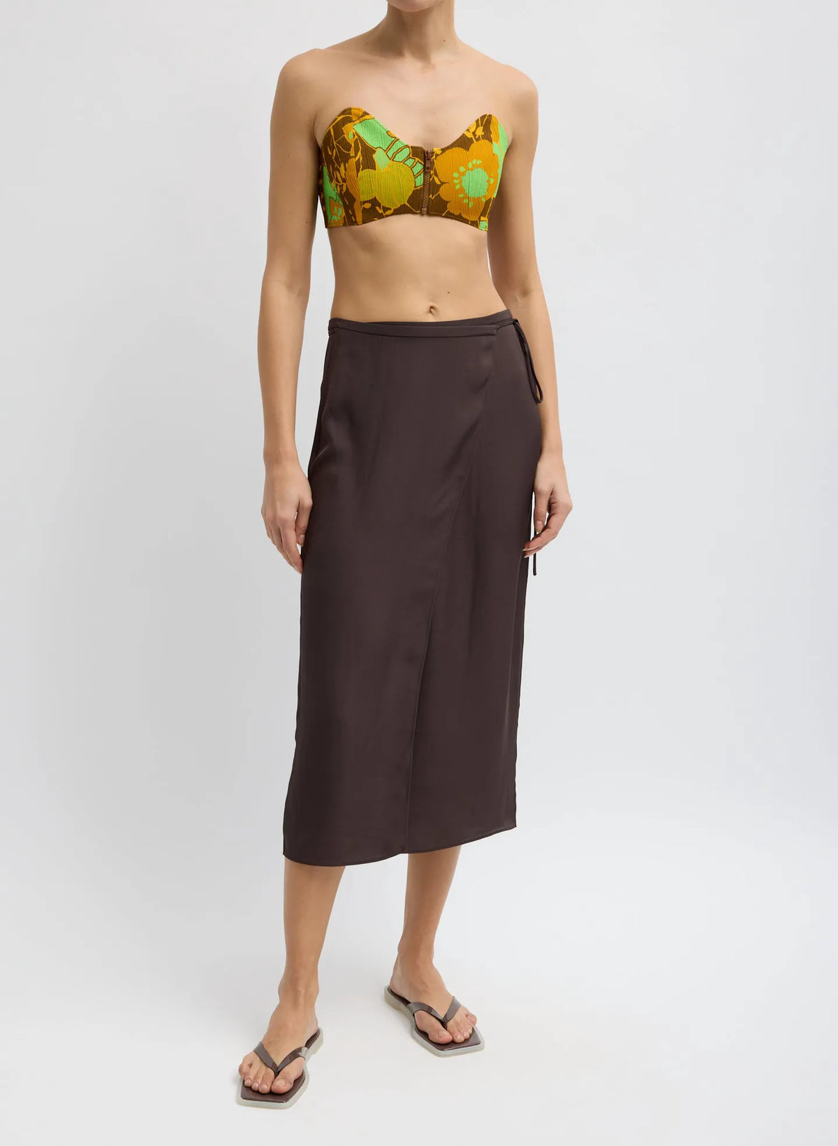 Kamara Print Strapless Bralette