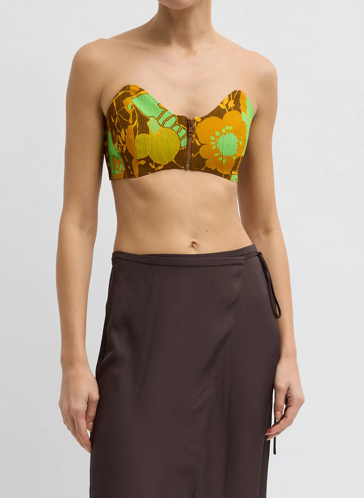 Kamara Print Strapless Bralette