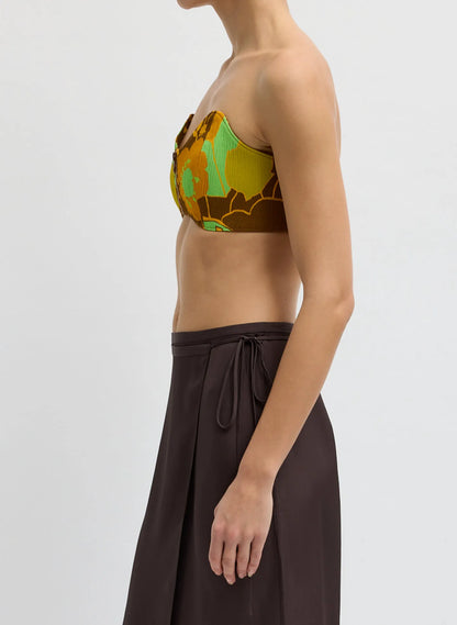 Kamara Print Strapless Bralette