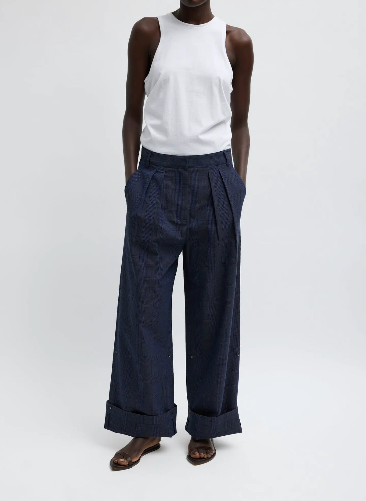 Menswear Crepon Stella Full Length Pant