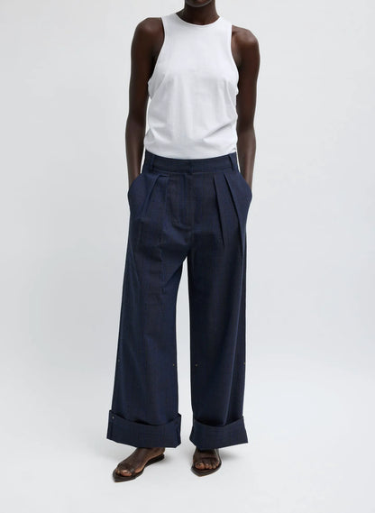 Menswear Crepon Stella Full Length Pant