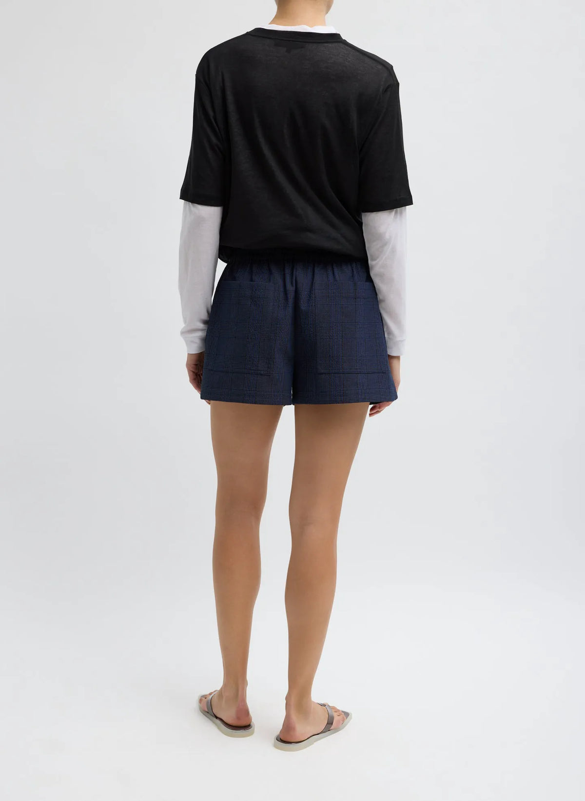 Menswear Crepon Pull On Shorts