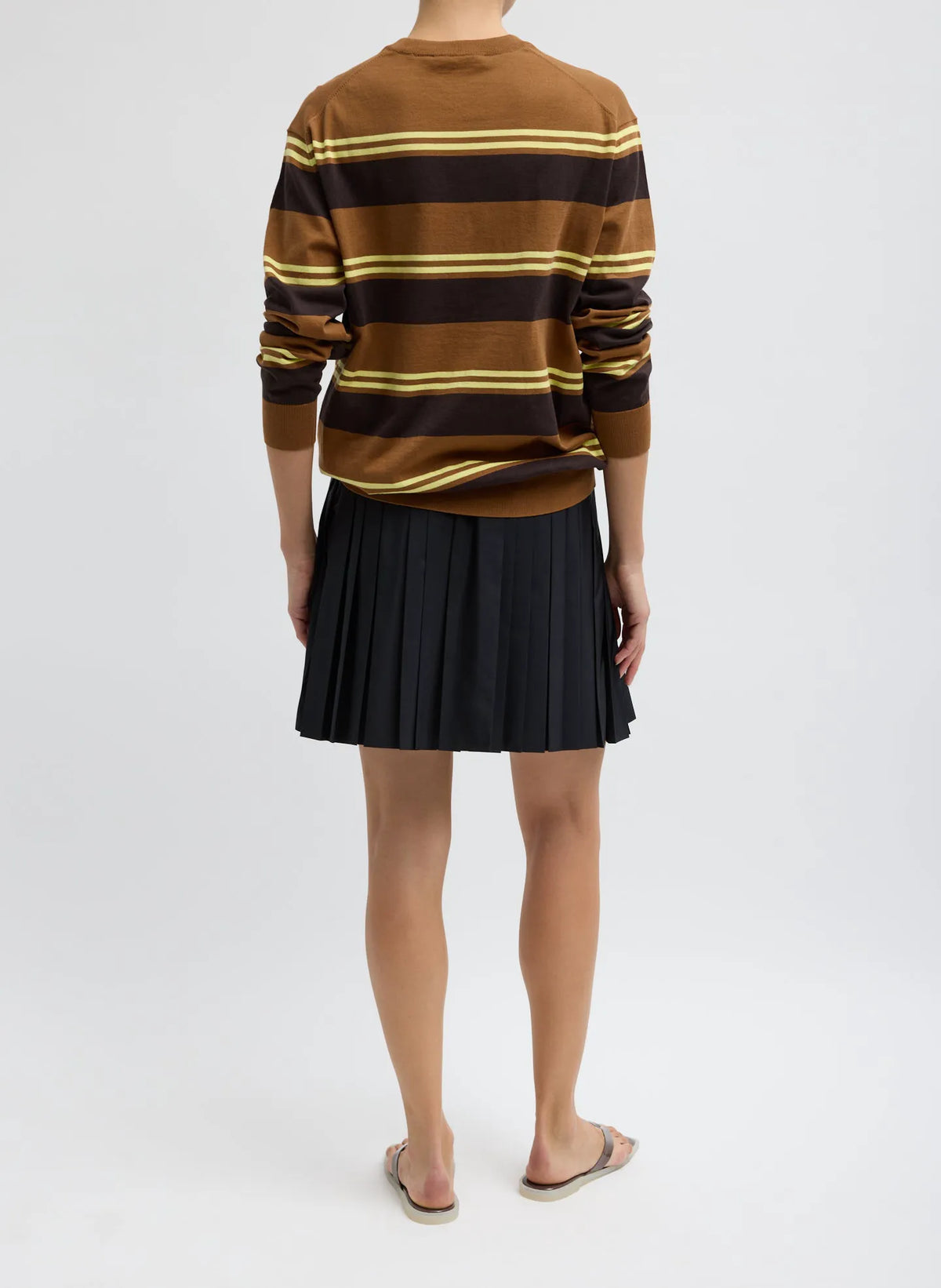 Summer Nylon Pull On Mini Skirt