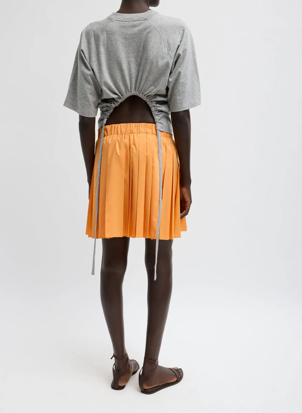 Summer Nylon Pull On Mini Skirt