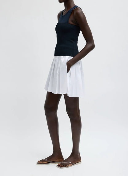 Summer Nylon Pull On Mini Skirt
