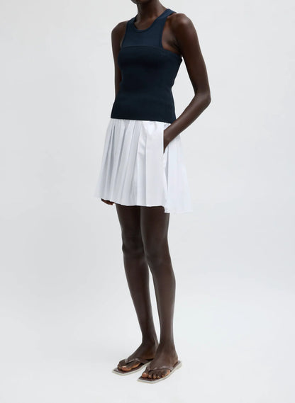 Summer Nylon Pull On Mini Skirt