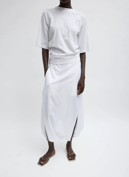 Summer Nylon Flat Front Jalouise Skirt