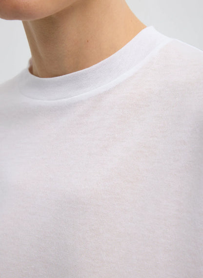 Sheer Crepe Knit Mock Unisex T-Shirt