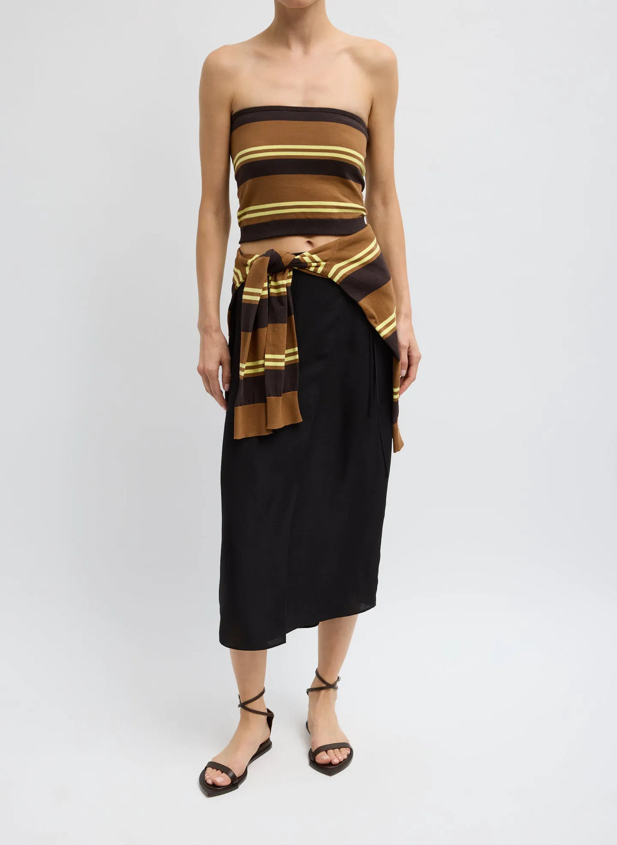 Super Fine Gauge Striped Tube Top
