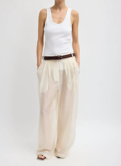 Summer Voile Stella Pant With Slit Detail