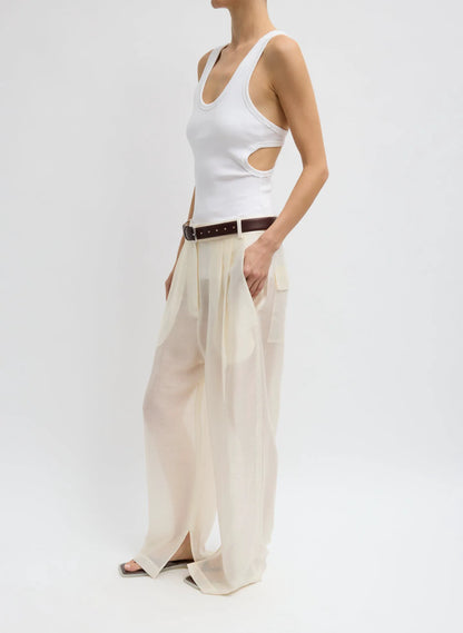 Summer Voile Stella Pant With Slit Detail