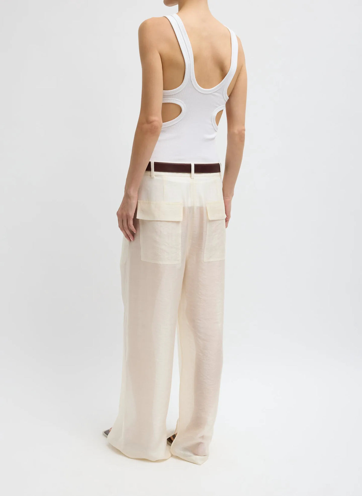 Summer Voile Stella Pant With Slit Detail