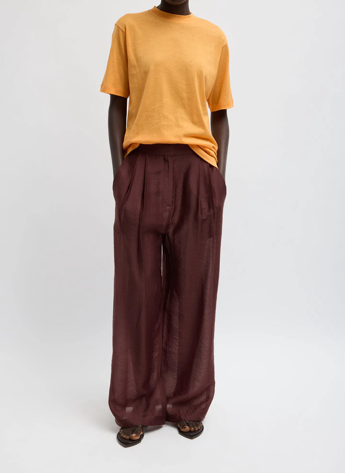 Summer Voile Stella Pant With Slit Detail