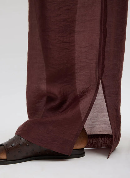 Summer Voile Stella Pant With Slit Detail
