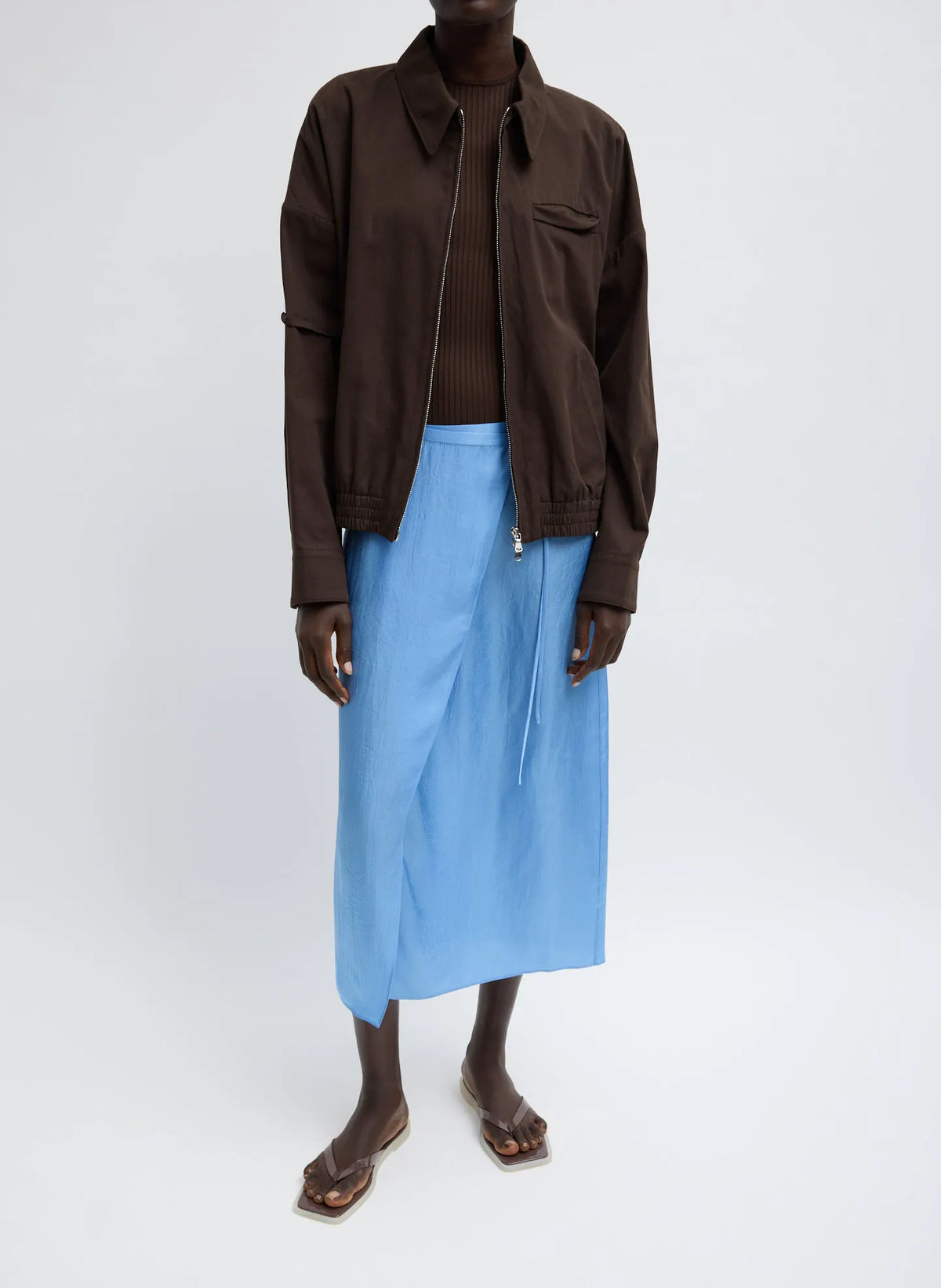 Summer Slip Wrap Skirt