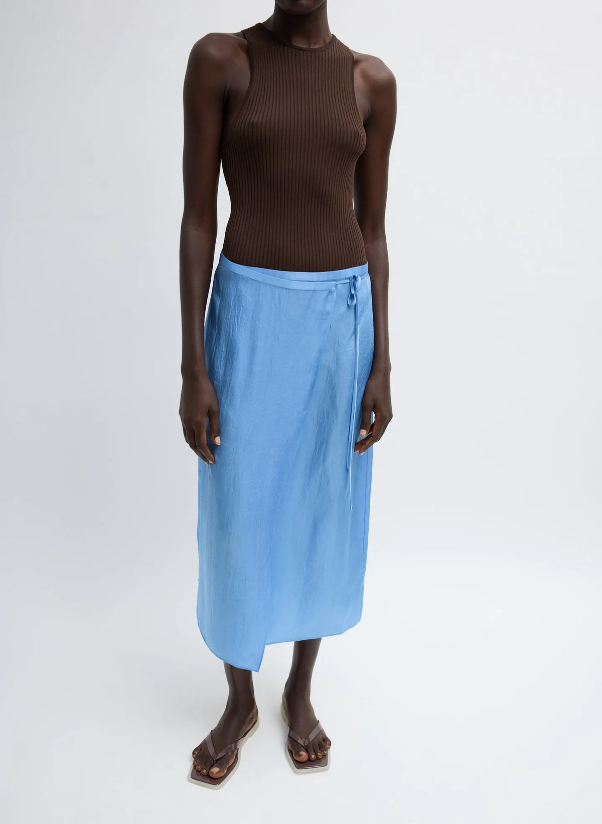 Summer Slip Wrap Skirt