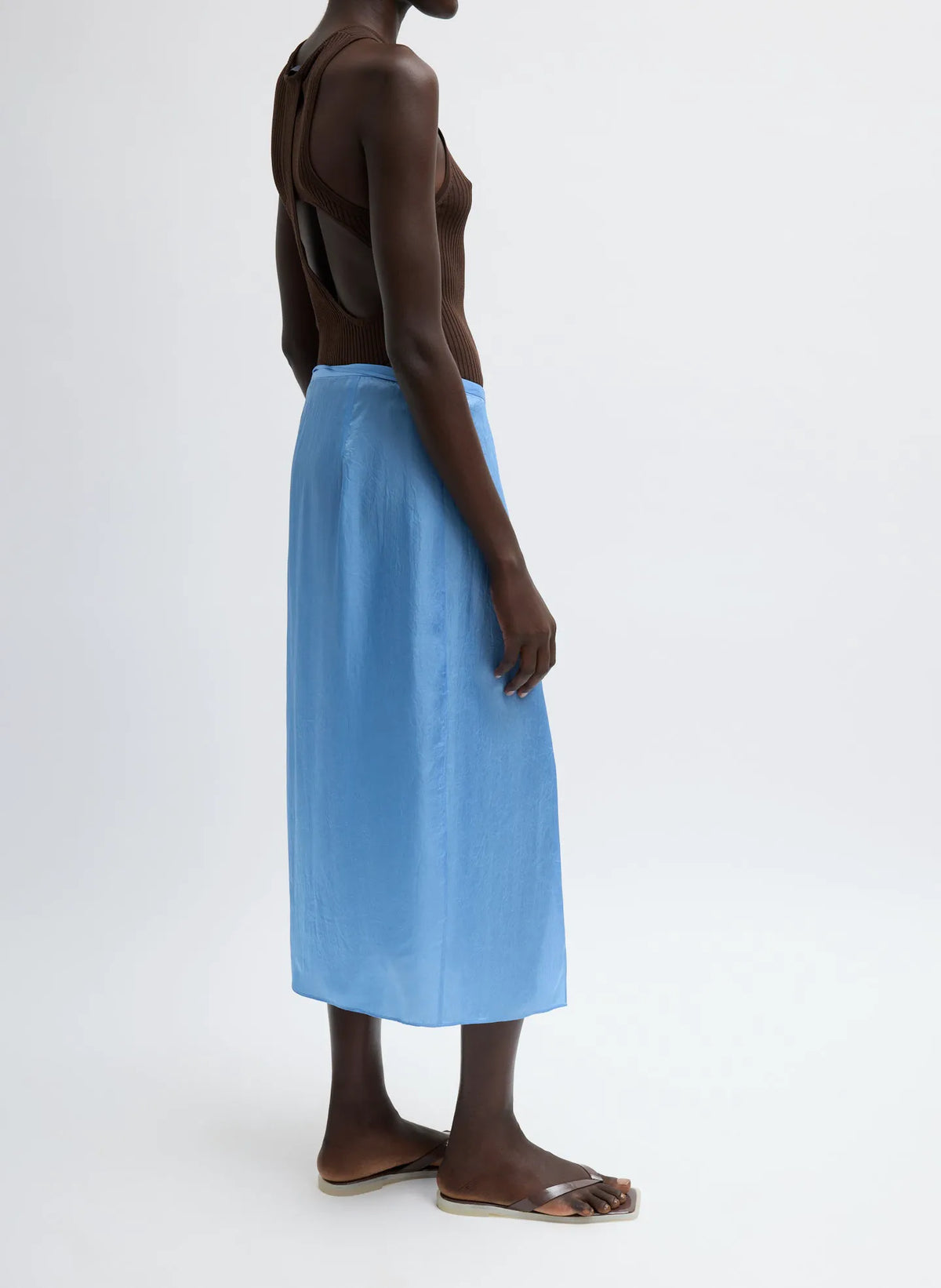 Summer Slip Wrap Skirt