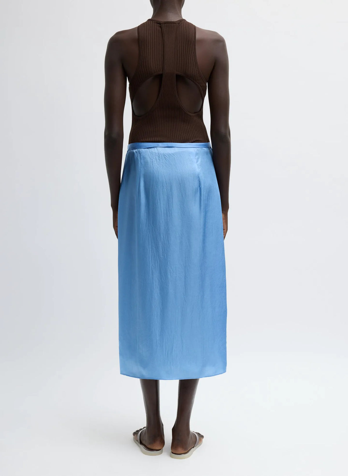 Summer Slip Wrap Skirt
