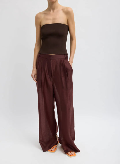 Ribbed Sweater Tube Top