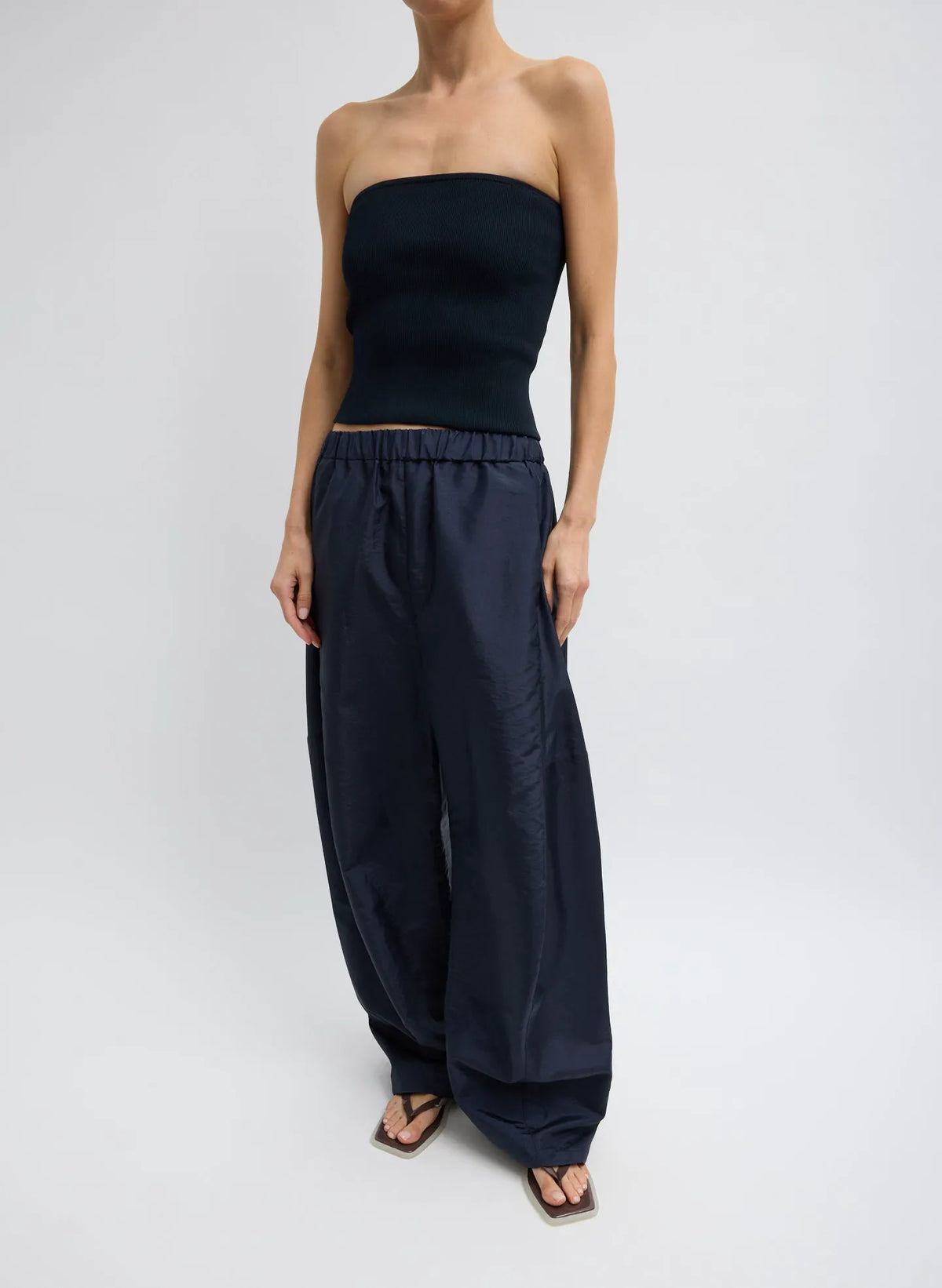 Ribbed Sweater Tube Top