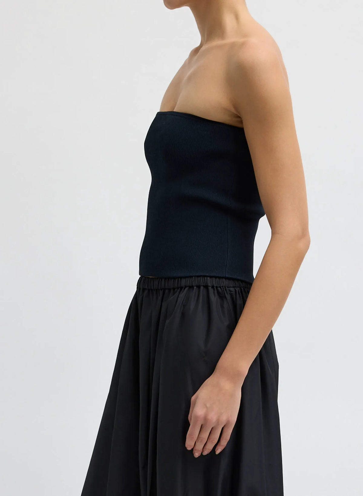 Ribbed Sweater Tube Top
