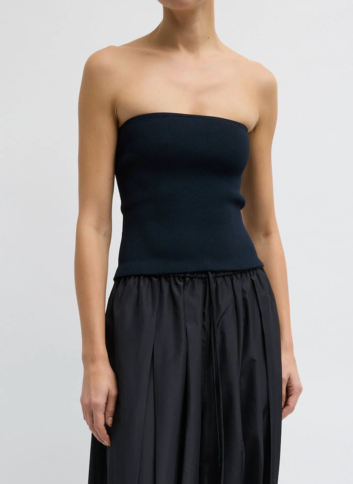 Ribbed Sweater Tube Top