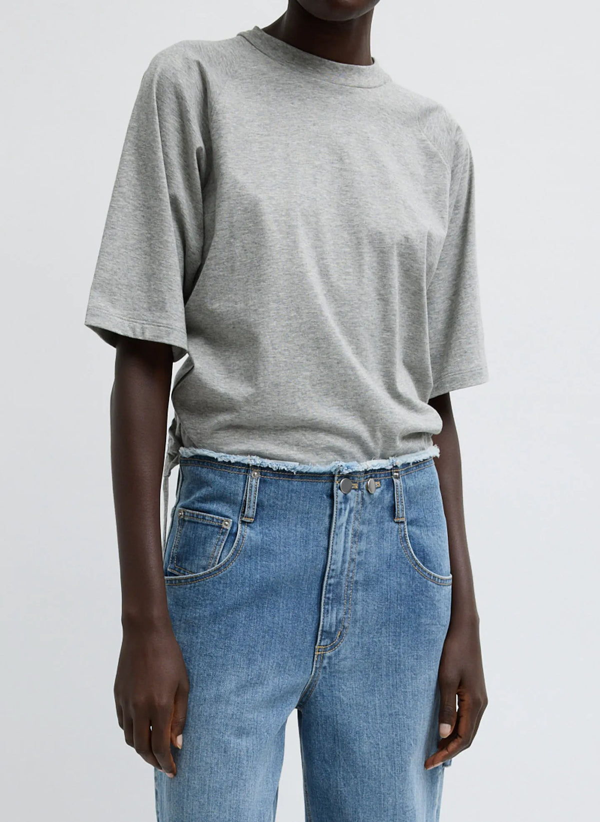 Short Sleeve T-Shirt With Shirred Back