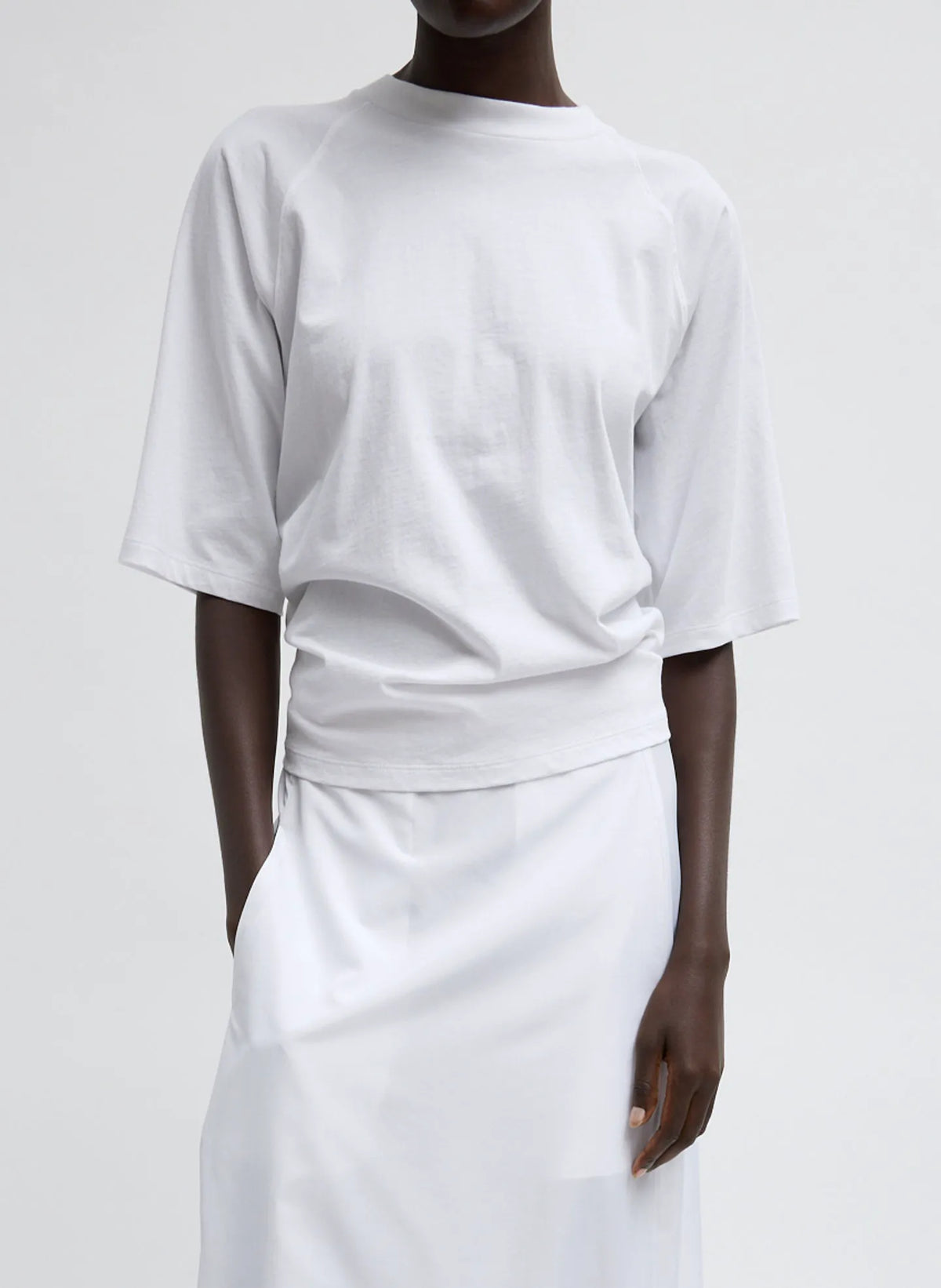 Short Sleeve T-Shirt With Shirred Back