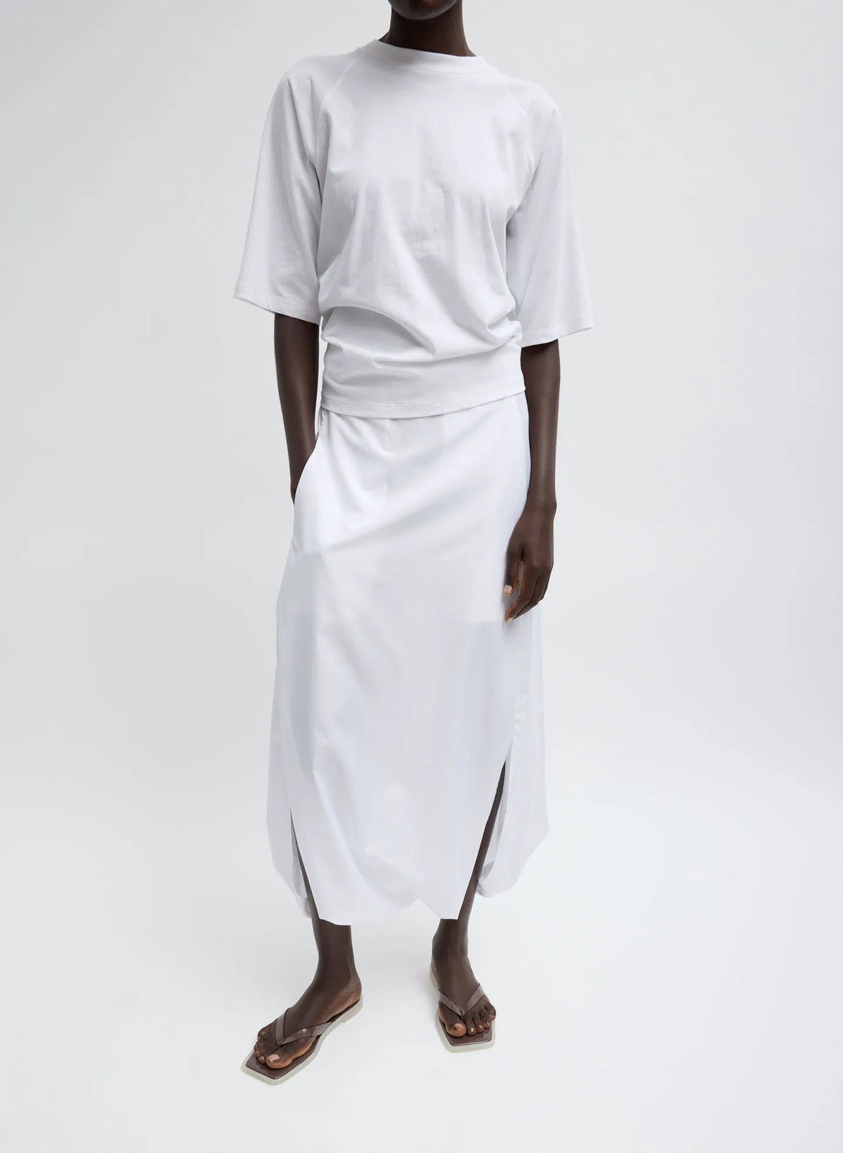 Short Sleeve T-Shirt With Shirred Back