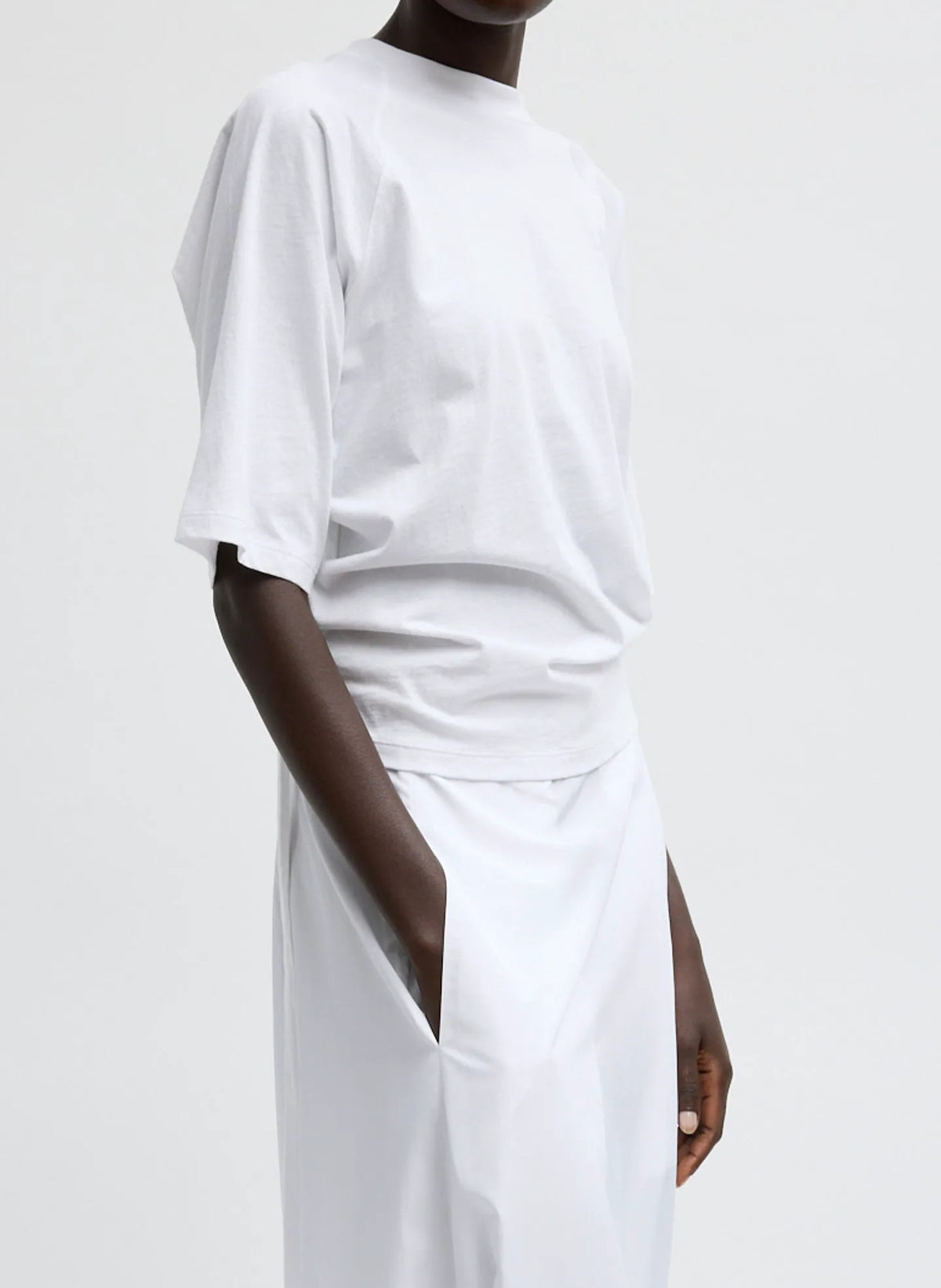 Short Sleeve T-Shirt With Shirred Back