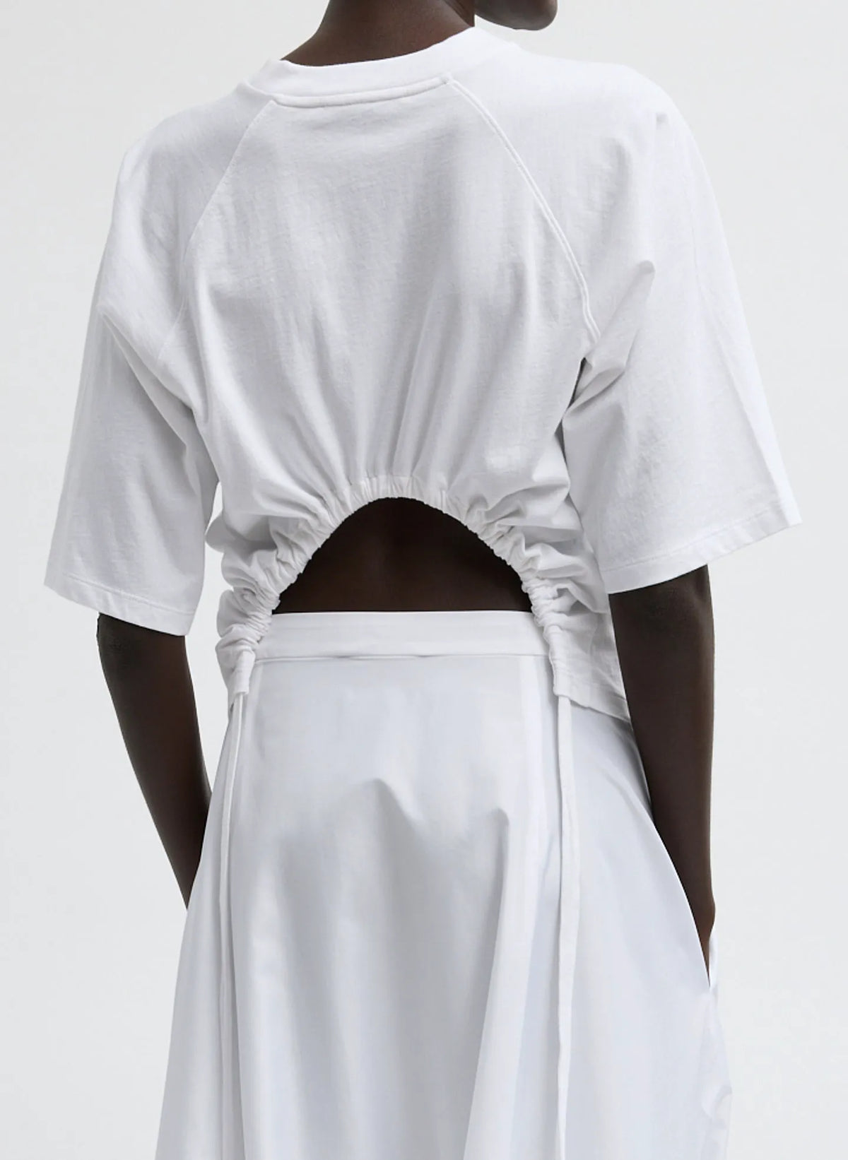Short Sleeve T-Shirt With Shirred Back