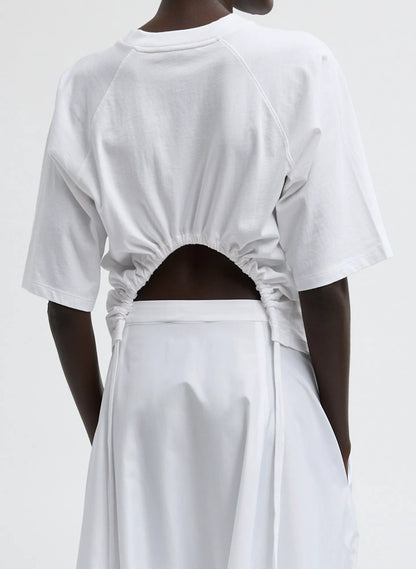 Short Sleeve T-Shirt With Shirred Back