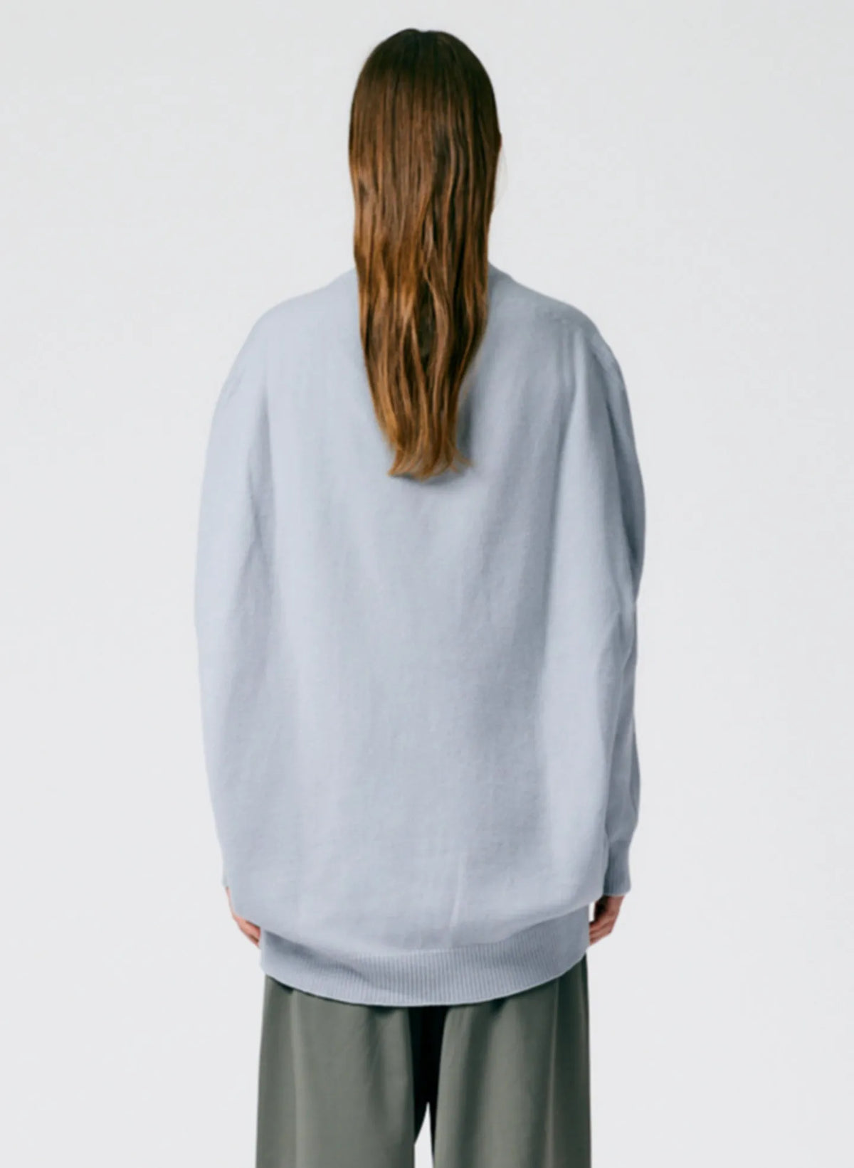 Airy Extrafine Wool Circular Origami Pullover