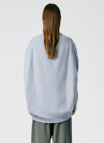 Airy Extrafine Wool Circular Origami Pullover