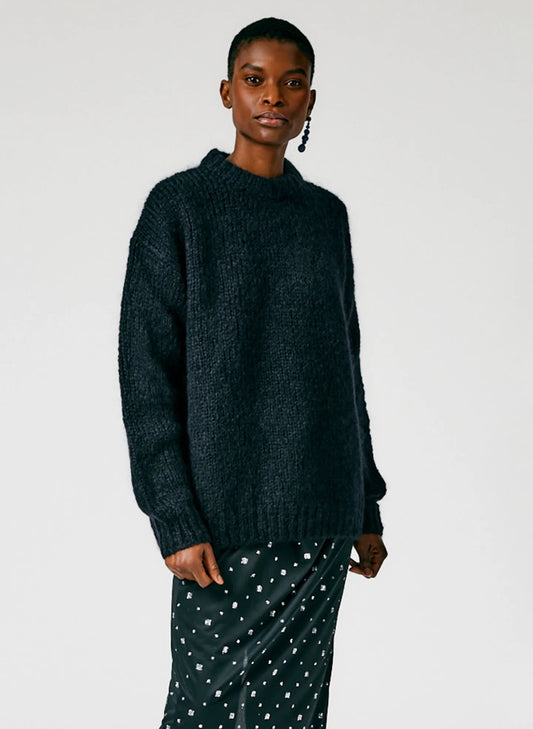 Claude Mohair Crewneck Easy Pullover