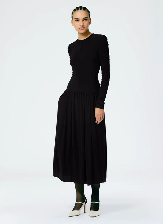 Drapey Jersey Ruched Dress