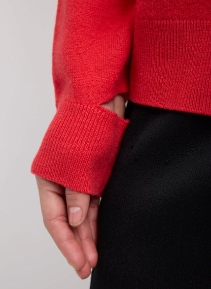Boiled Wool Crewneck Easy Pullover